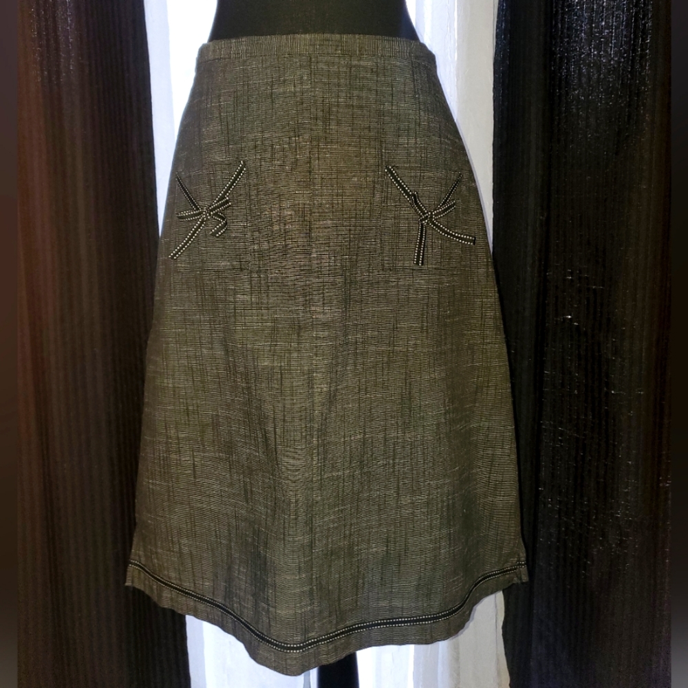 E.C. Star Dark Grey Hi-Waisted Pencil Skirt SIZE M